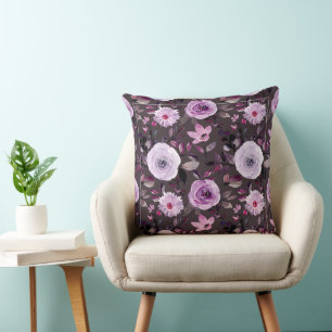Coussin motif de feuillage, feuilles botaniques, conceptio