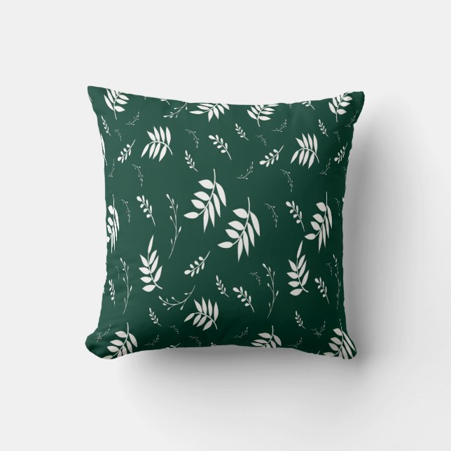 Coussin motif de feuille (Recto)