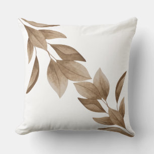 Coussin Motif de feuille sèche