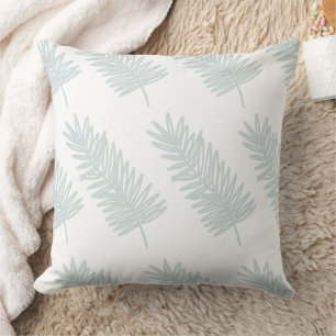 Coussin Motif de feuilles de palmier minimaliste