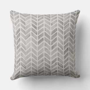 Coussin Motif de flèche grise pour une maison naturelle