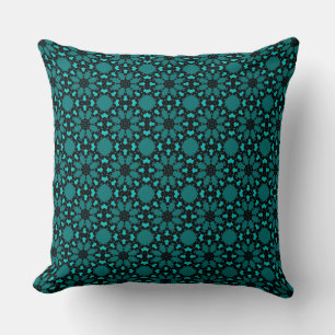 Coussin Motif de fleur bleue