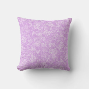 Coussin Motif de fleur de rose violette Shabby Chic floral