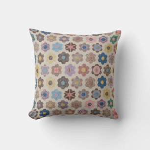 Coussin Motif de fleurs abstraites