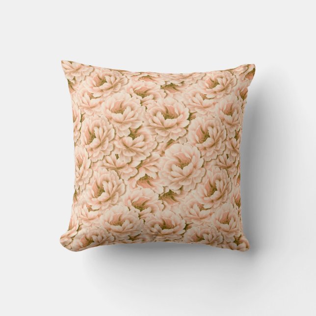 Coussin Motif de fleurs d'aquarelle moderne (Recto)