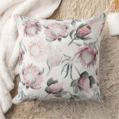 Coussin Motif de fleurs de protéase de l'aquarelle dessiné (Couverture)