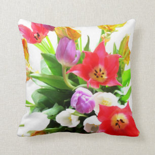 Coussin Motif de fleurs de tulipe