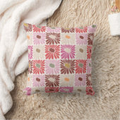 Coussin Motif de fleurs funky rétro (Couverture)