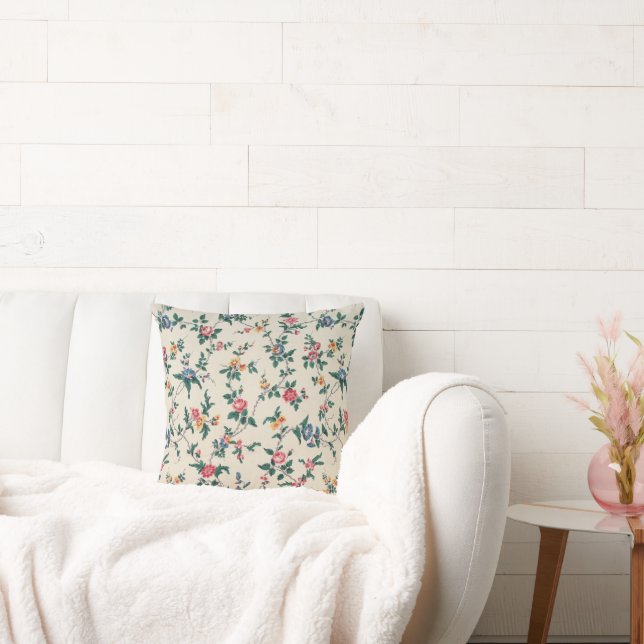 Coussin Motif de fleurs multicolores populaire (Canapé)