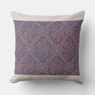 Coussin Motif de fleurs violettes