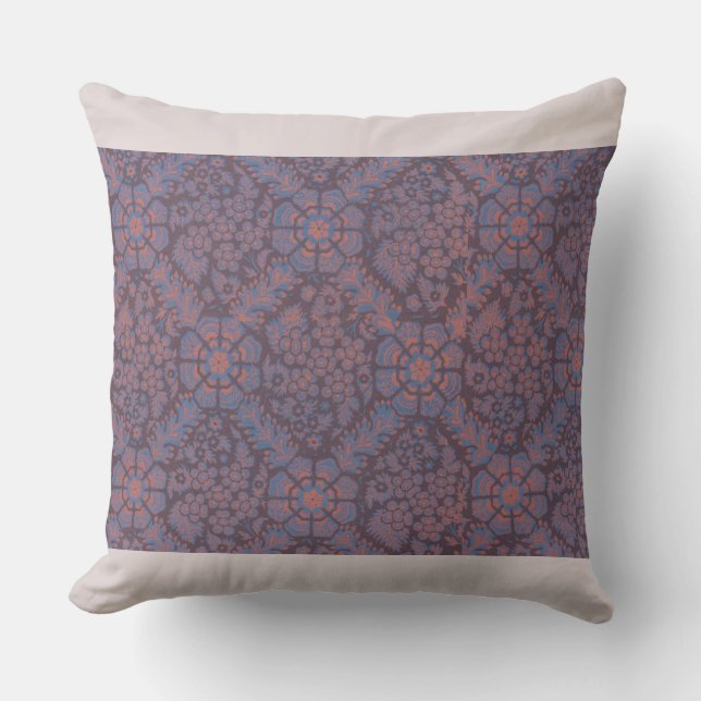 Coussin Motif de fleurs violettes (Recto)