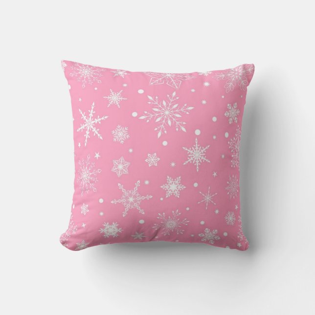 Coussin Motif de flocon de neige	 (Recto)