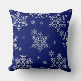 Coussin Motif de flocon de neige élégant et stylé