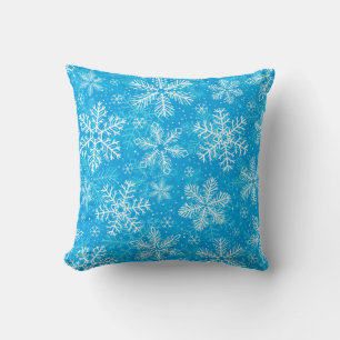 Coussin Motif de flocons blancs