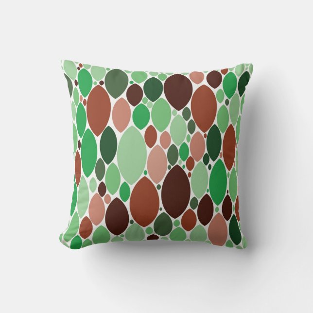 Coussin motif de forme de feuille (Recto)