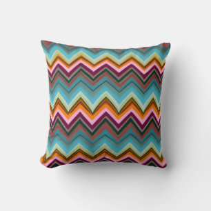 Coussin Motif de forme V coloré