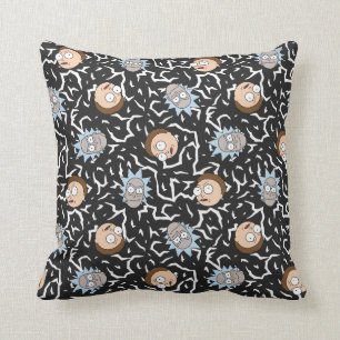 Coussin Motif de foudre Rick et Morty