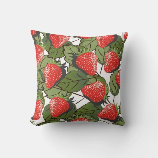 Coussin Motif de fraises (Recto)