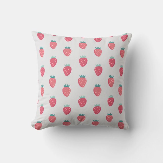 Coussin Motif de fraises (Recto)