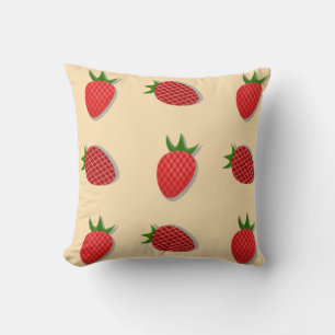 Coussin Motif de fraises pour les fruits à l'été bonnes vi