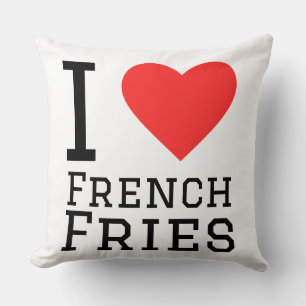 Coussin motif de frites