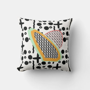 Coussin Motif de fruit Abstrait Papaya Dragonfruit Thon