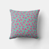 Coussin Motif de fruit de pastèque tropicale (Verso)