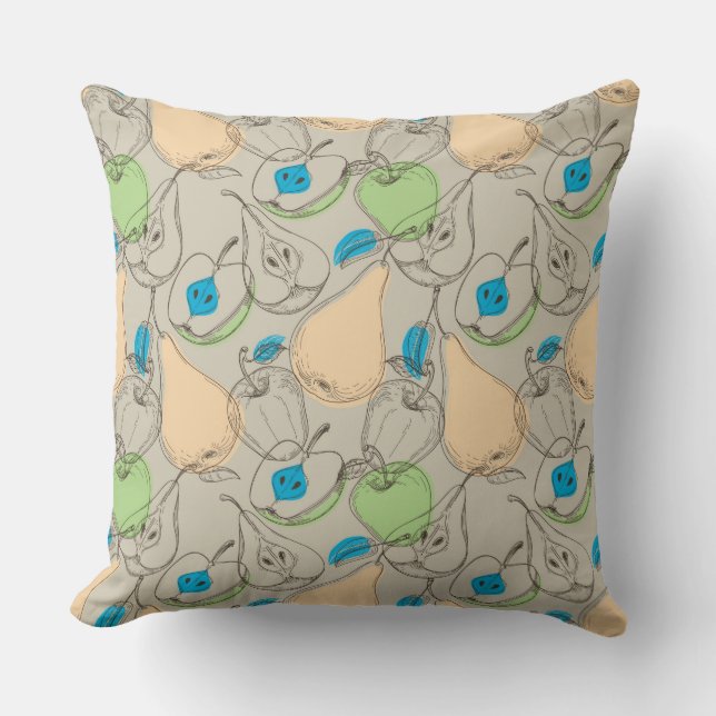 Coussin Motif de fruits (Recto)