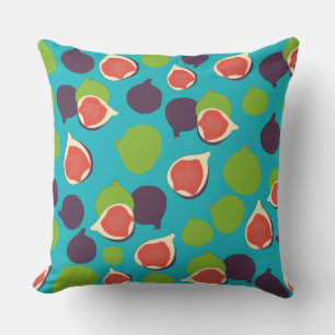 Coussin Motif de fruits d'été à la fibre méditerranéenne