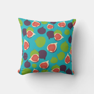 Coussin Motif de fruits d'été à la fibre méditerranéenne