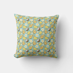 Coussin Motif de fruits tropicaux d'été