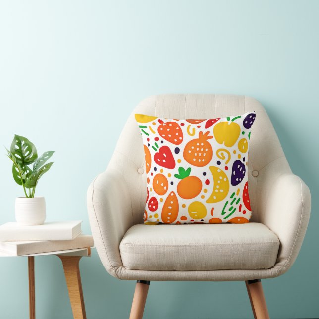 Coussin Motif de fruits vibreux (Chaise)