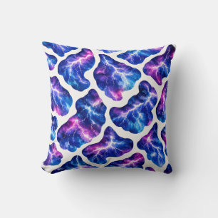Coussin Motif de galaxie de tempête d'éclairs