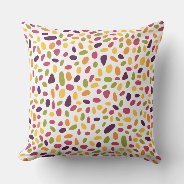 Coussin Motif de galets couleur (Recto)