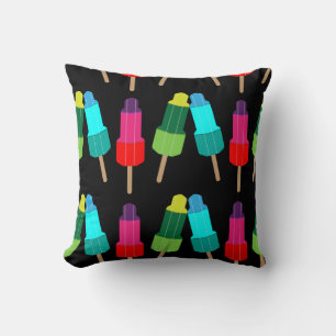 Coussin Motif de glace funky Duvet graphique en crème gl
