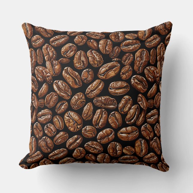 Coussin Motif de grains de café (Recto)
