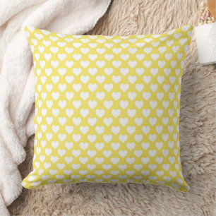 Coussin Motif de grille de mini-cœurs doux sans couture