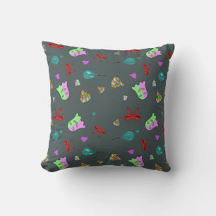 Coussin Motif de Halloween effrayant mignon de fantôme Kaw