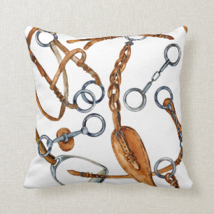 Coussin Motif de Horsebit