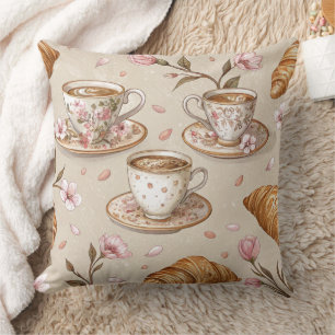 Coussin Motif de housse de café Fleur de Cerisier (9)