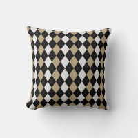 Motif de JACQUARD de diamants BROWN Black & BURLAP