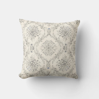 Coussin Motif de jardin floral botanique vintage