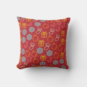 Coussin Motif de Joie des Fêtes