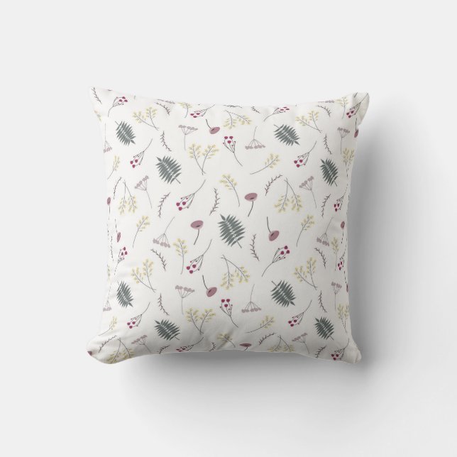 Coussin motif de la branche d'automne (Recto)
