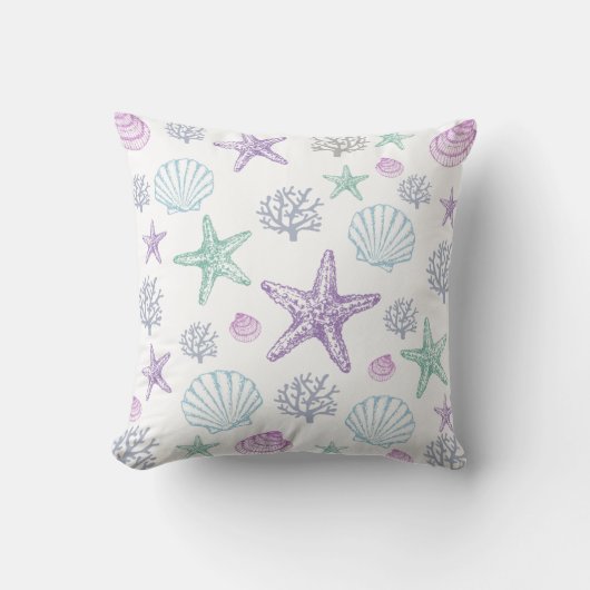 Coussin Motif de la coque de poisson rouge Starfish (Recto)