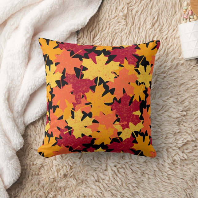 Coussin Motif de la feuille d'érable automne (Couverture)