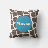Coussin Motif de la Giraffe stylisée Monogramme te (Verso)