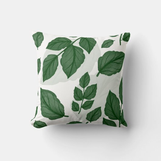 Coussin Motif de la nature sans voile vert (Recto)