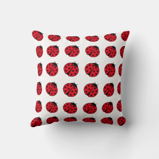 Coussin Motif de ladybug rétro (Verso)
