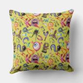 Coussin Motif de l'alphabet monstre (Verso)